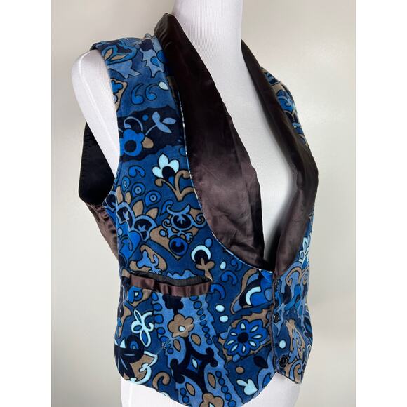 AAARDVARK'S Odd Ark Vintage Velvet Vest, Size Large - Picture 6 of 9